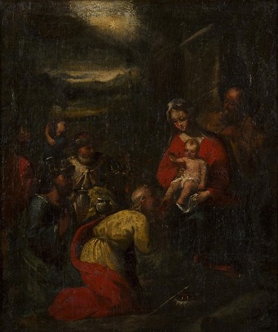 Aanbidding der Wijzen door Giovanni Battista Carlone